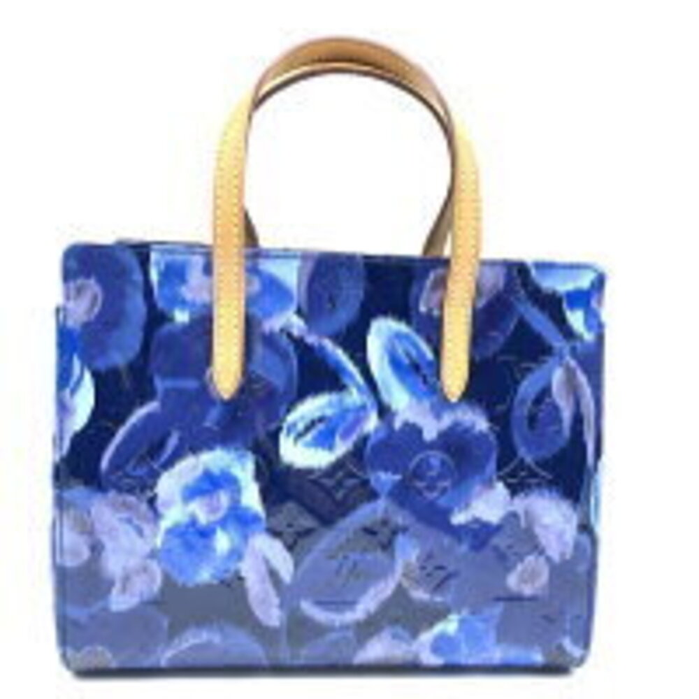Louis Vuitton Monogram Vernis Catalina Ikat Flower Handbag Blue